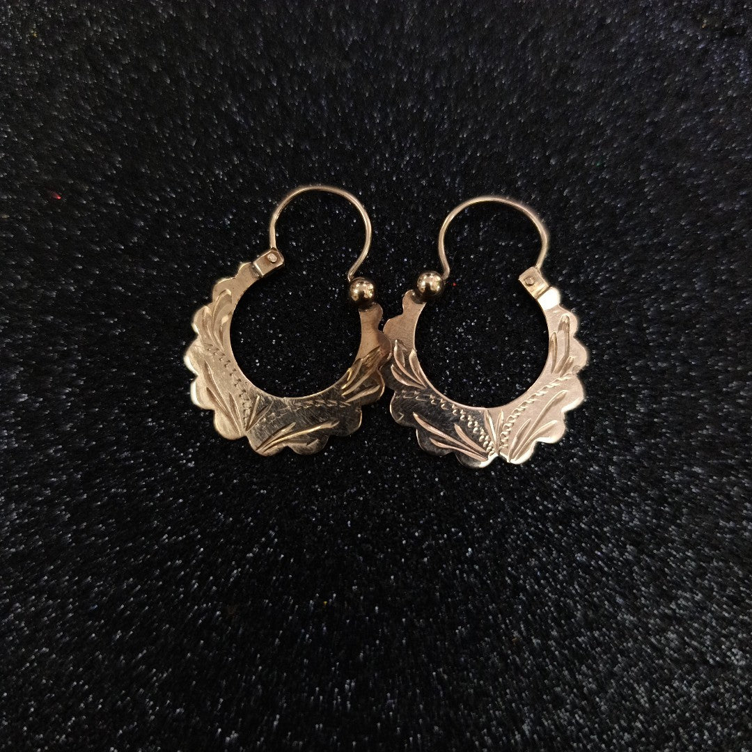 ARETES PAR ORO 8 K 2 GRMS (SEMINUEVO)