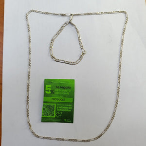 CADENA, PULSERA PLATA 12.7 GRMS (SEMINUEVO)