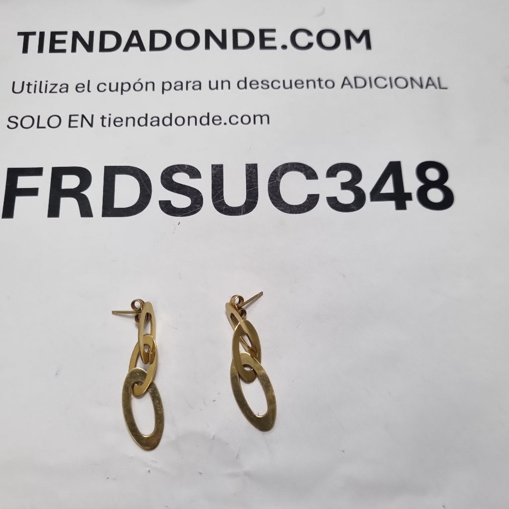 ARETES PAR ORO 18 K 4.9 GRMS (SEMINUEVO)