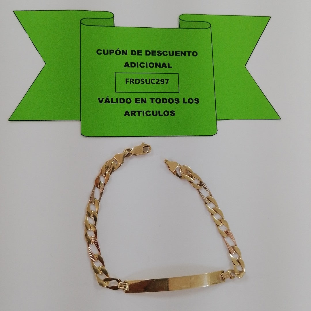 ESCLAVA ORO COMBINADO 14 K 3,00 GRMS (SEMINUEVO)