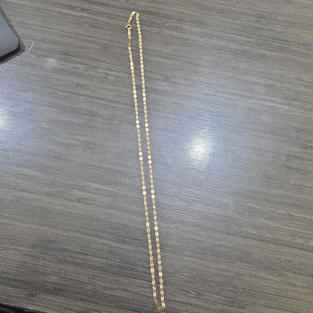 CADENA ORO, ORO COMBINADO 10 K 3 GRMS (SEMINUEVO)