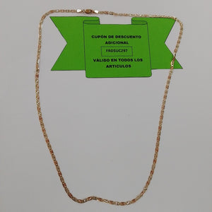 CADENA ORO COMBINADO 10 K 4,00 GRMS (SEMINUEVO)
