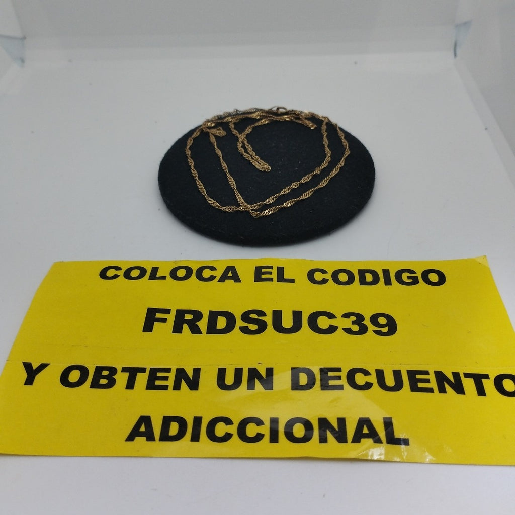 CADENA ORO 10 K 2.7 GRMS (SEMINUEVO)