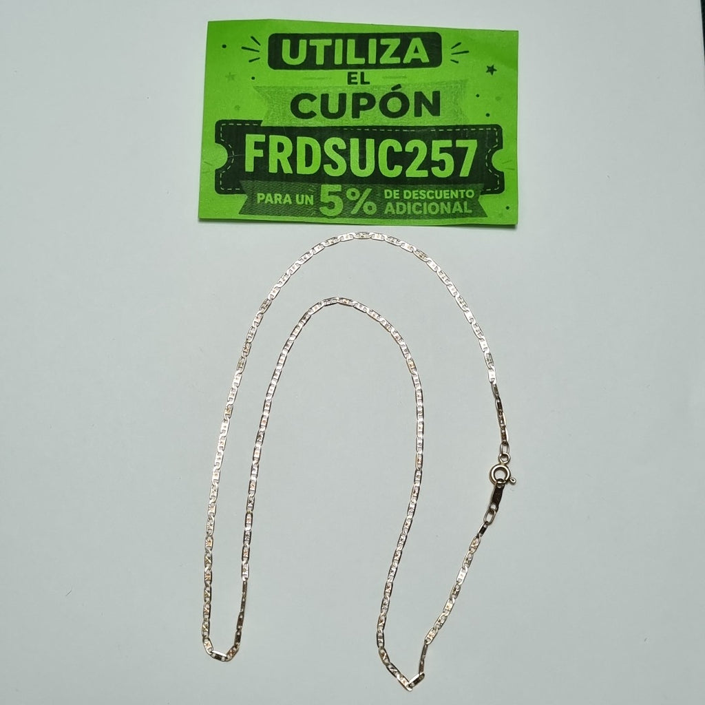 CADENA ORO, ORO COMBINADO 10 K 1.8 GRMS (SEMINUEVO)