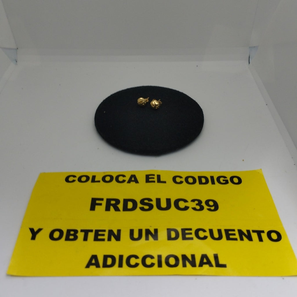 BROQUELES PAR ORO 14 K 1.3 GRMS (SEMINUEVO)