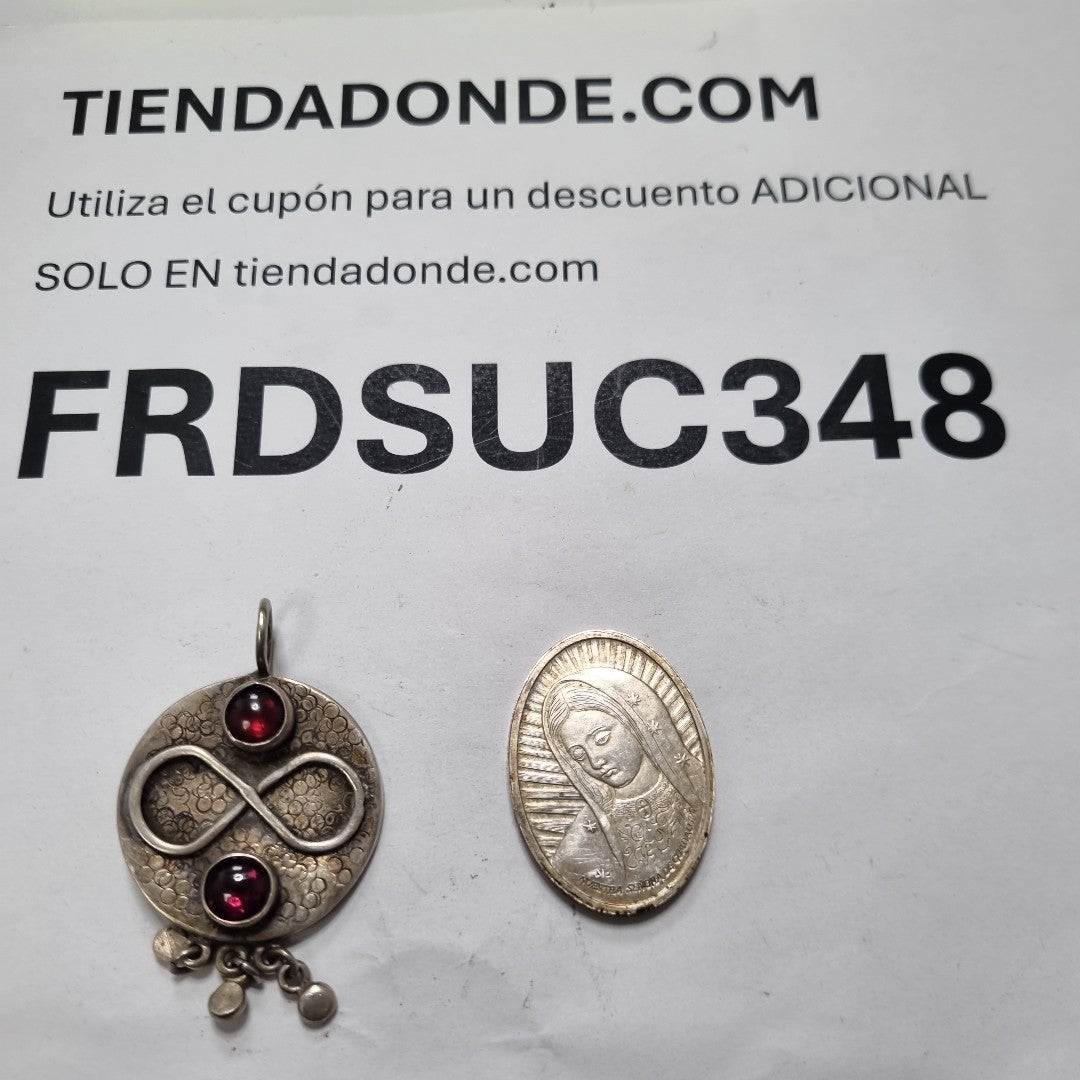 DIJE,MEDALLA RELIGIOSA PLATA 29,00 GRMS (SEMINUEVO)
