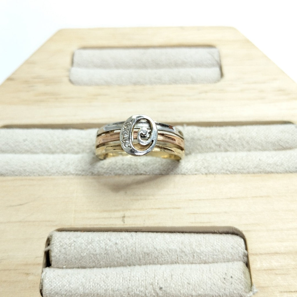 ANILLITO ORO COMBINADO 14 K 3,40 GRMS (SEMINUEVO)