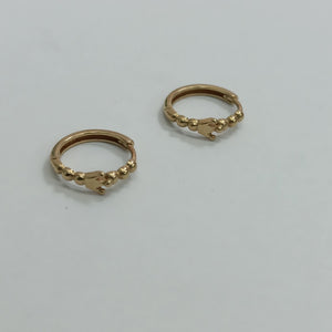 ARRACADAS PAR ORO 14 K 1.9 GRMS (SEMINUEVO)