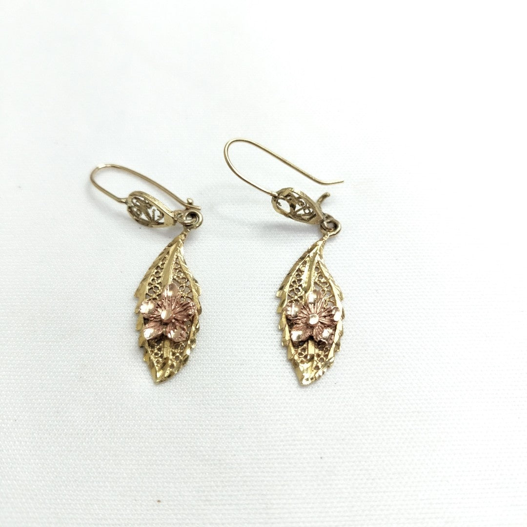 ARETES PAR ORO 14 K 4,60 GRMS (SEMINUEVO)