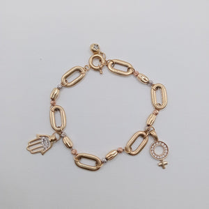 PULSERA ORO 14 K 7.6 GRMS (SEMINUEVO)