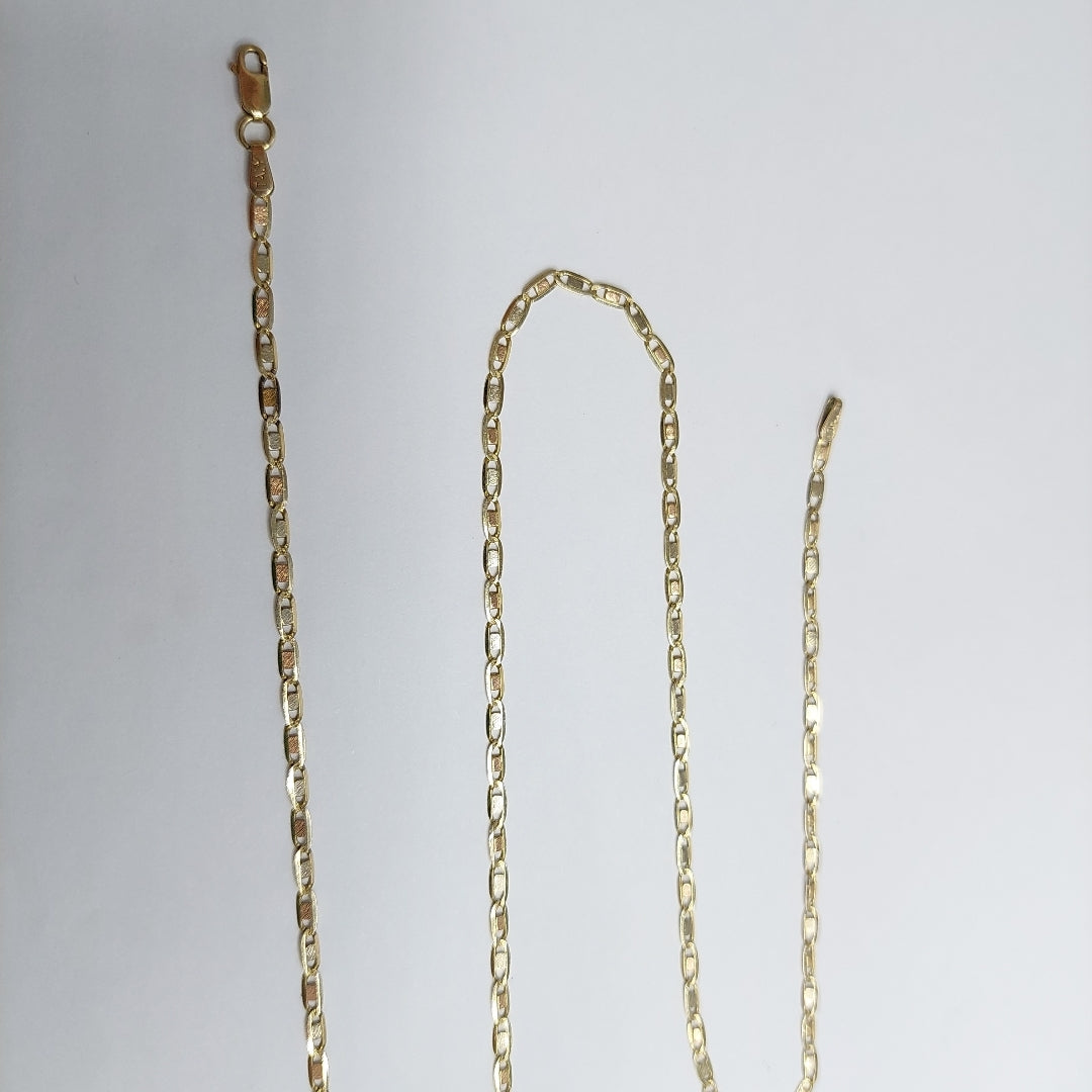 CADENA ORO COMBINADO 14 K 4.6 GRMS (SEMINUEVO)