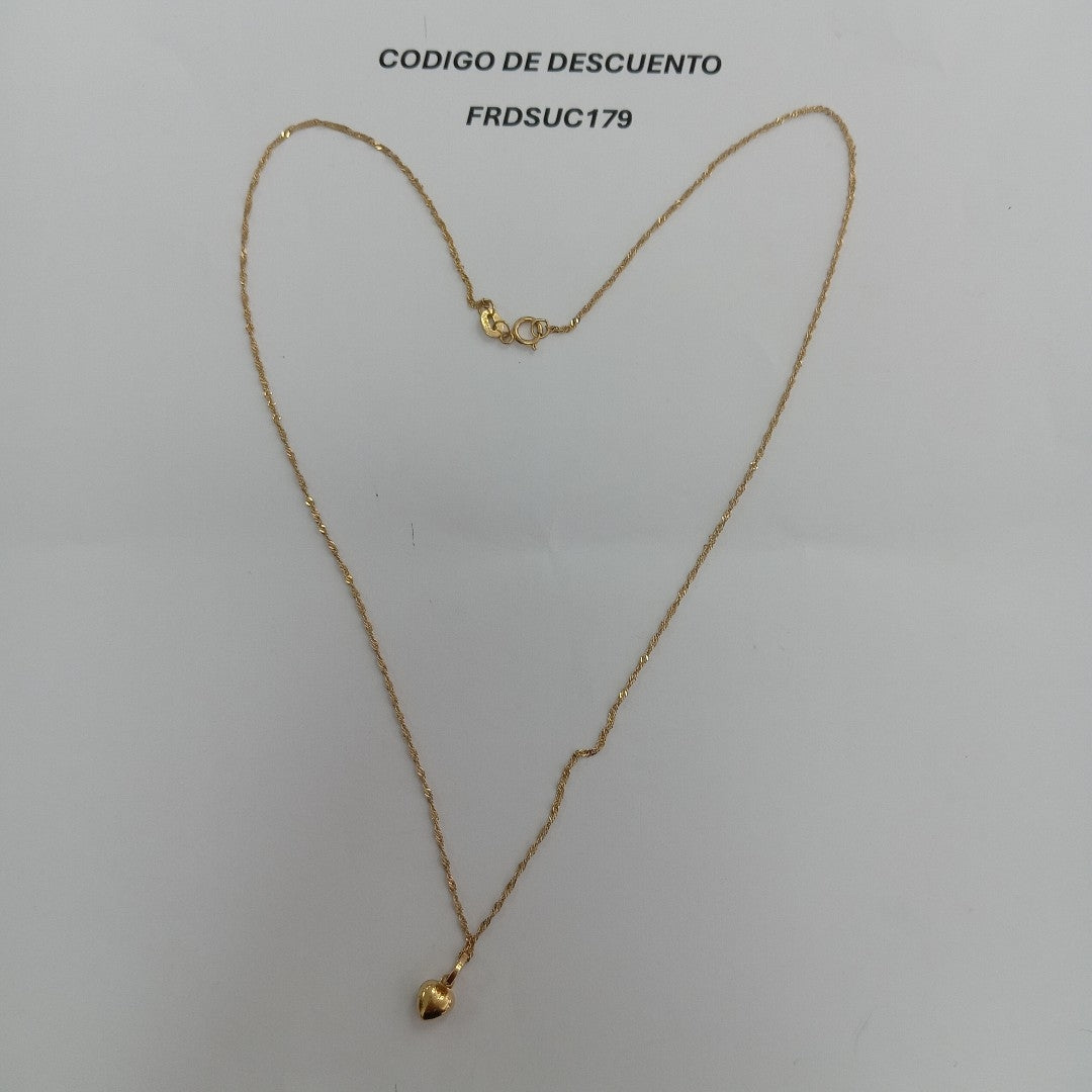 CADENA, DIJE ORO 10 K 1.5 GRMS (SEMINUEVO)