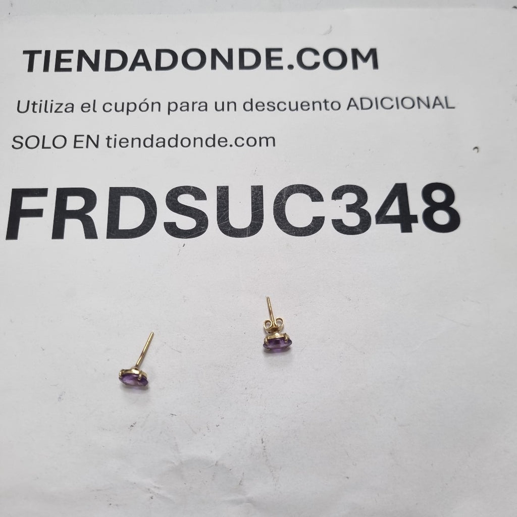ARETES PAR ORO 14 K 1,00 GRMS (SEMINUEVO)