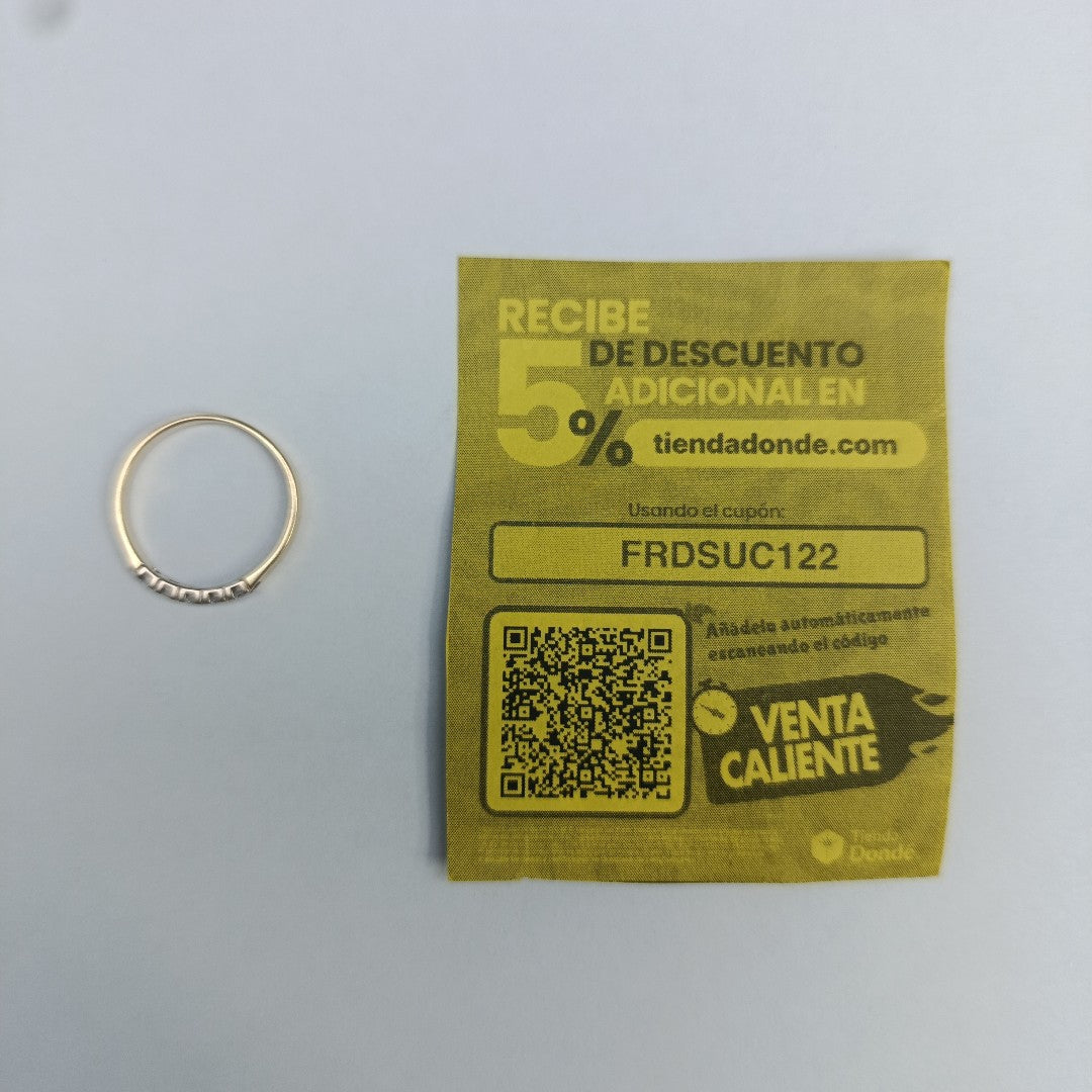 ANILLO ORO 10 K 1,30 GRMS (SEMINUEVO)