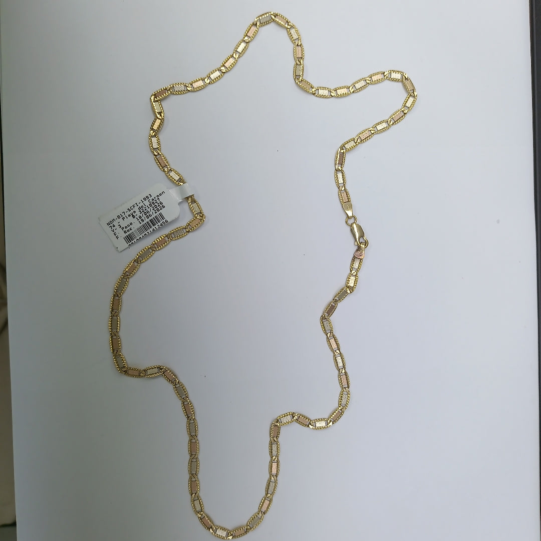CADENA ORO COMBINADO 10 K 15,50 GRMS (SEMINUEVO)