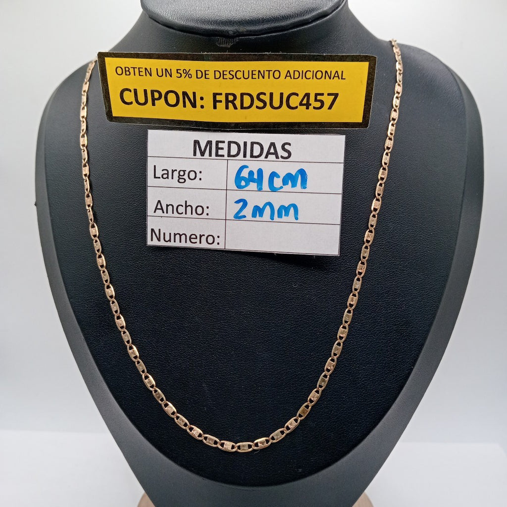 CADENA ORO COMBINADO 10 K 6.4 GRMS (SEMINUEVO)