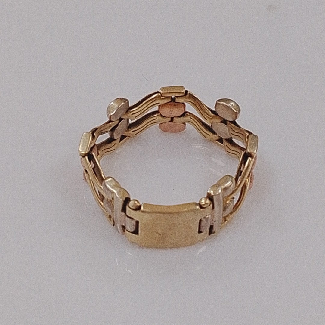 ANILLITO ORO COMBINADO 14 K 4,30 GRMS (SEMINUEVO)
