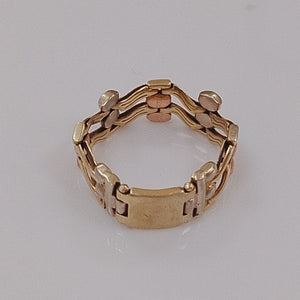 ANILLITO ORO COMBINADO 14 K 4,30 GRMS (SEMINUEVO)