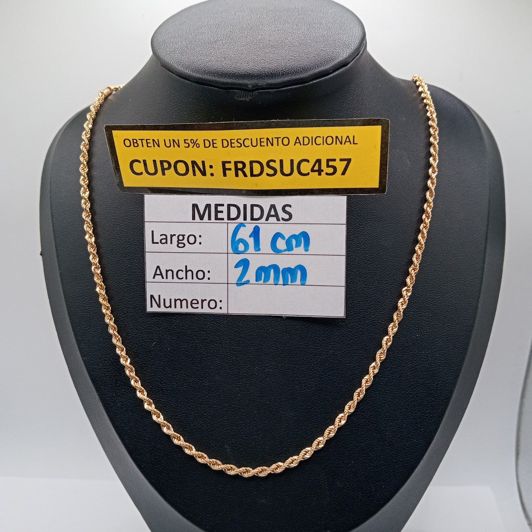 CADENA ORO 14 K 5,10 GRMS (SEMINUEVO)