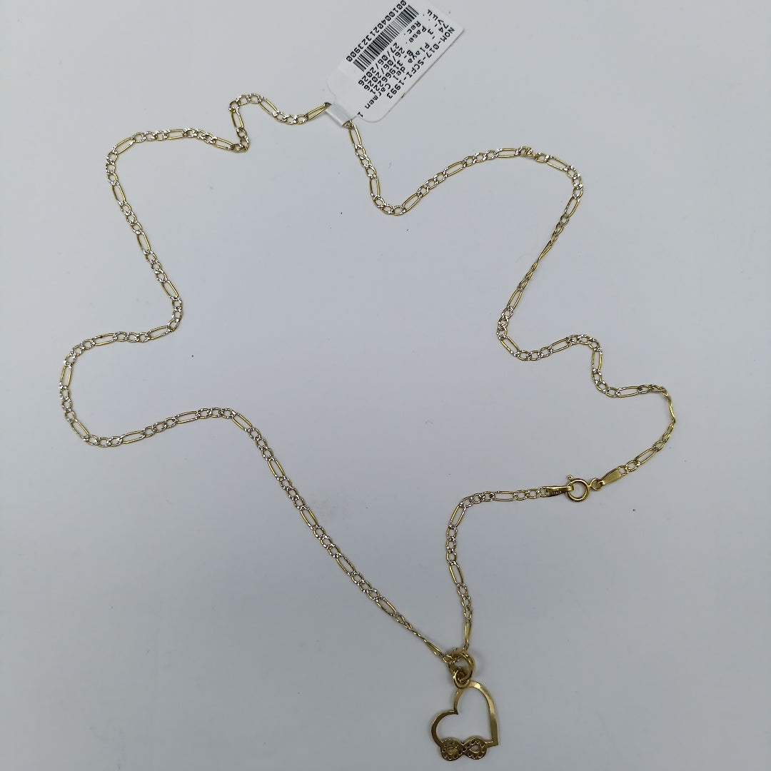 CADENA, DIJE ORO 10 K 3.5 GRMS (SEMINUEVO)