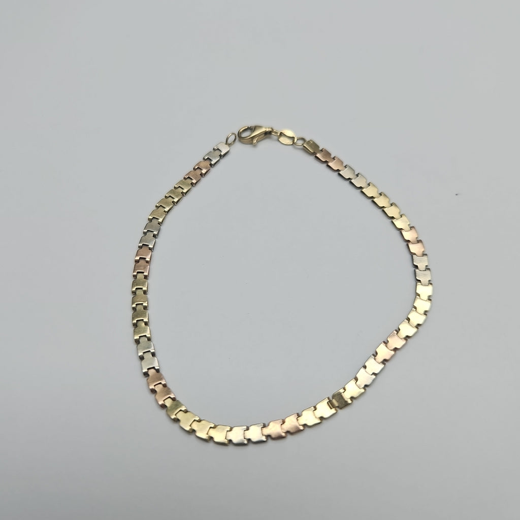 PULSERA ORO,ORO COMBINADO 14 K 3,80 GRMS (SEMINUEVO)