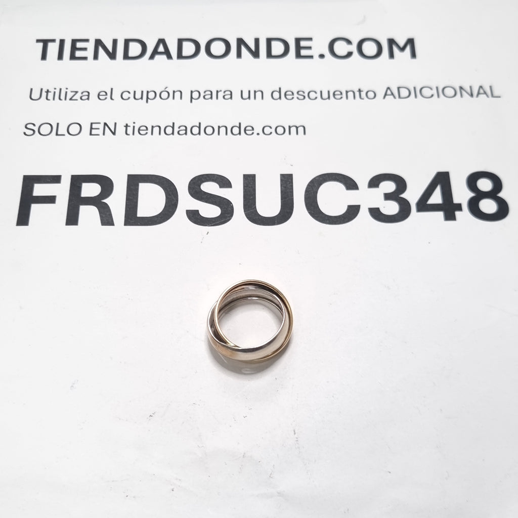 ANILLITO ORO COMBINADO 14 K 3 GRMS (SEMINUEVO)