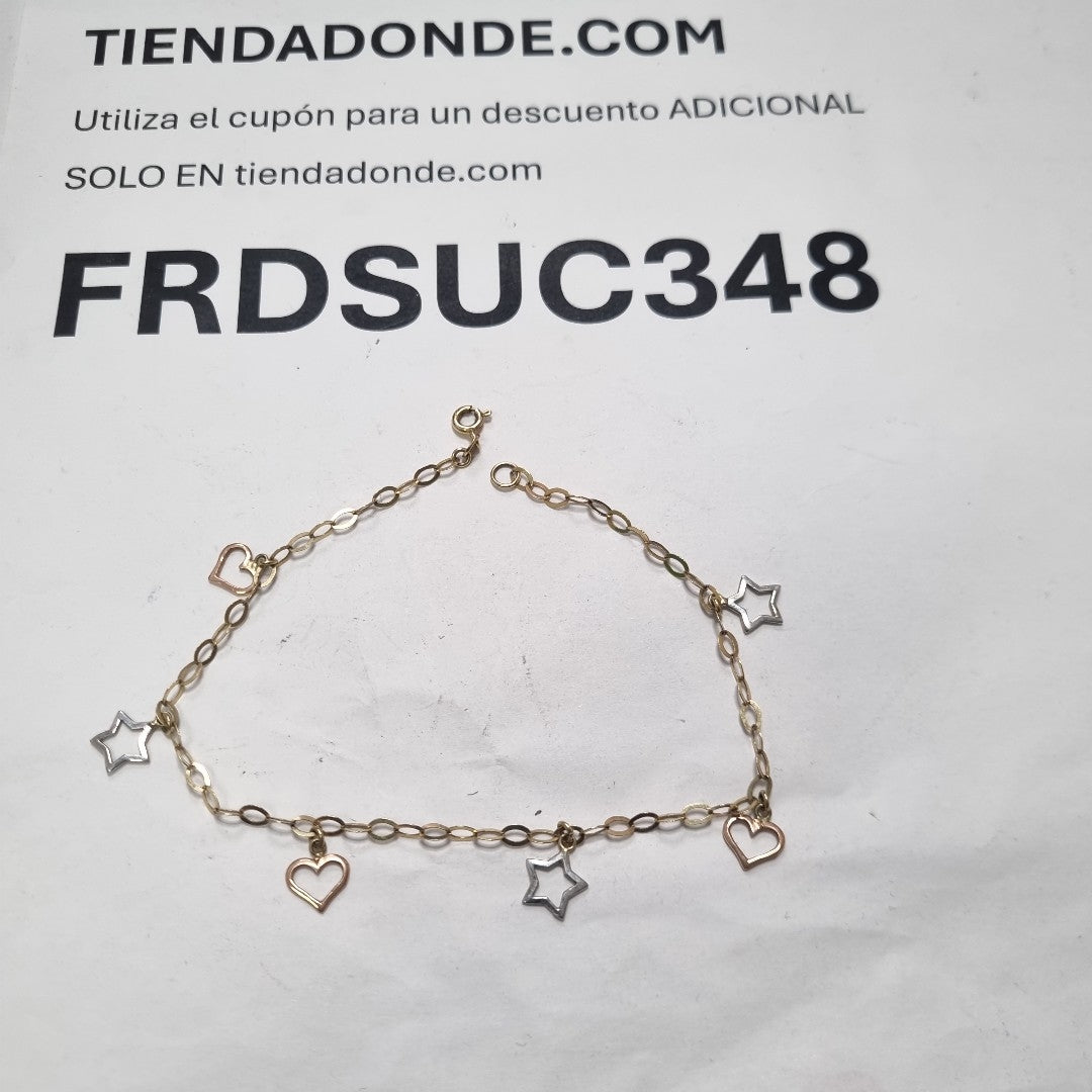 PULSERA ORO, ORO COMBINADO 14 K 2.8 GRMS (SEMINUEVO)