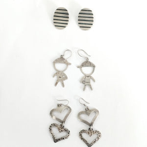ARETES PAR, DIJE PLATA 28.2 GRMS (SEMINUEVO)