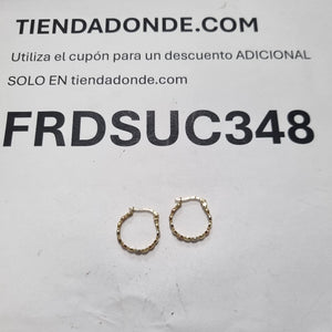 ARRACADAS PAR ORO 14 K 2.4 GRMS (SEMINUEVO)