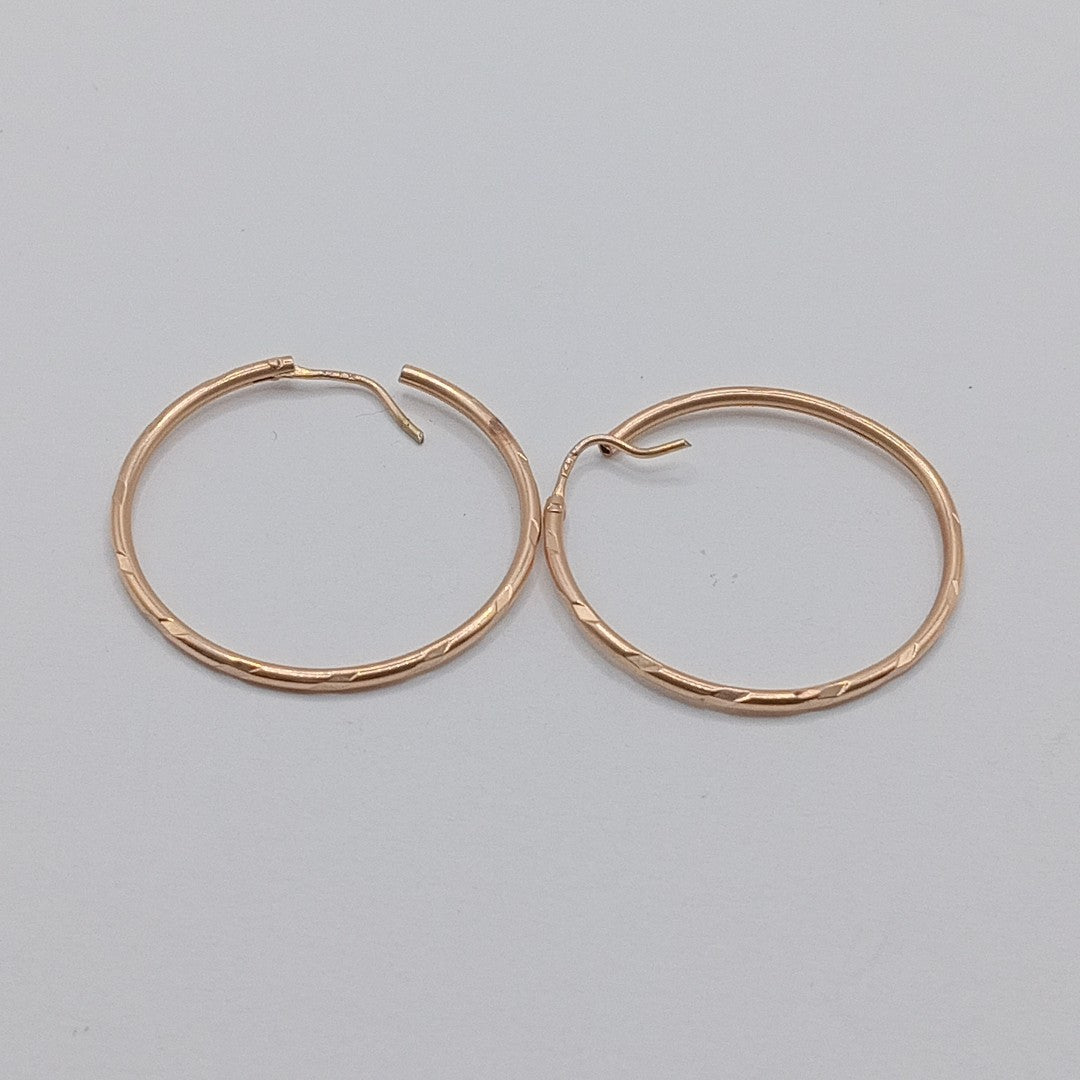 ARRACADAS PAR ORO COMBINADO 14 K 2,20 GRMS (SEMINUEVO)