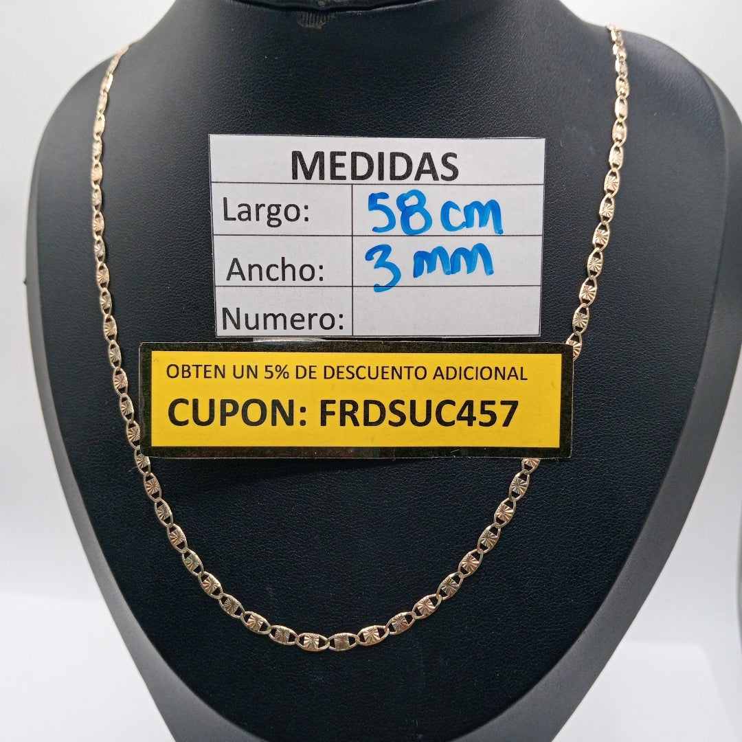 CADENA ORO COMBINADO 10 K 4.7 GRMS (SEMINUEVO)