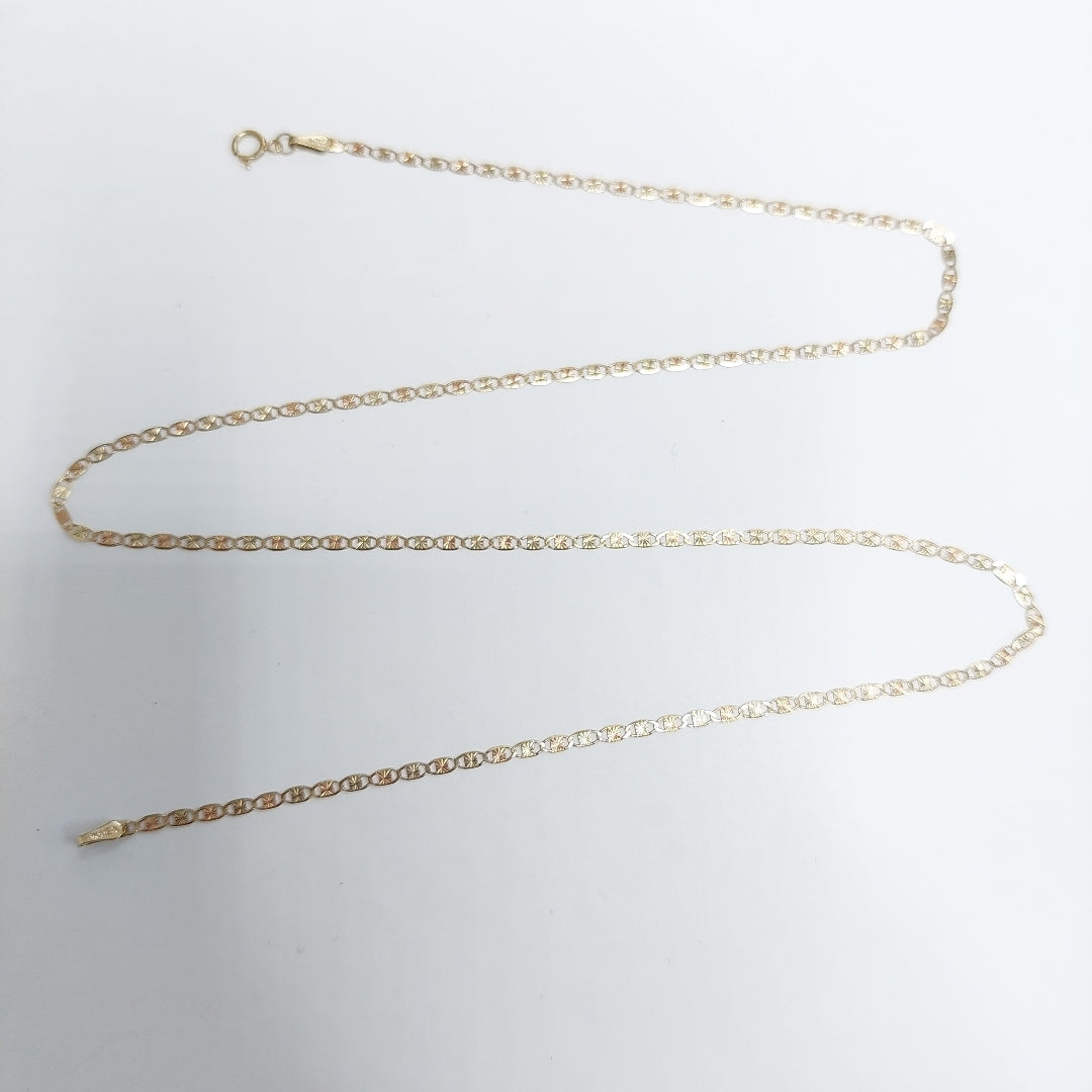 CADENA ORO, ORO COMBINADO 10 K 2.8 GRMS (SEMINUEVO)