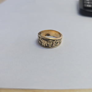 ARGOLLA DE LA SUERTE ORO 14 K 6 GRMS (SEMINUEVO)