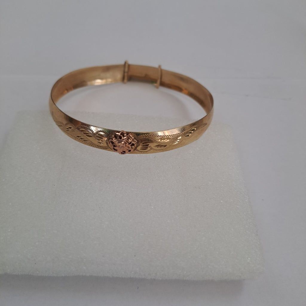 PULSERA RIGIDA ORO 14 K 6.6 GRMS (SEMINUEVO)