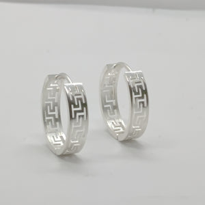 ARETES ARRACADAS GRECAS PLATA .925 4.13 GR (NUEVO)