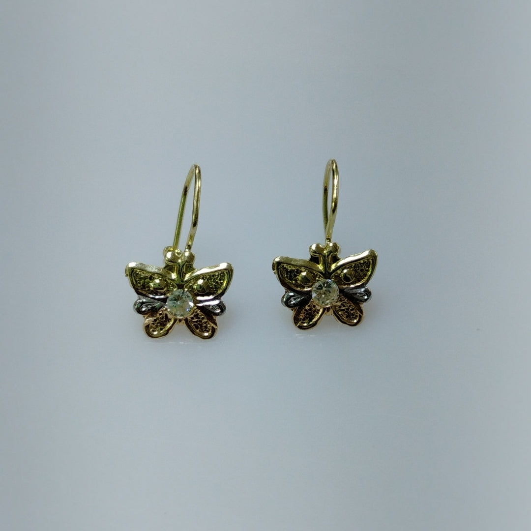 ARETES PAR ORO 14 K 1,20 GRMS (SEMINUEVO)