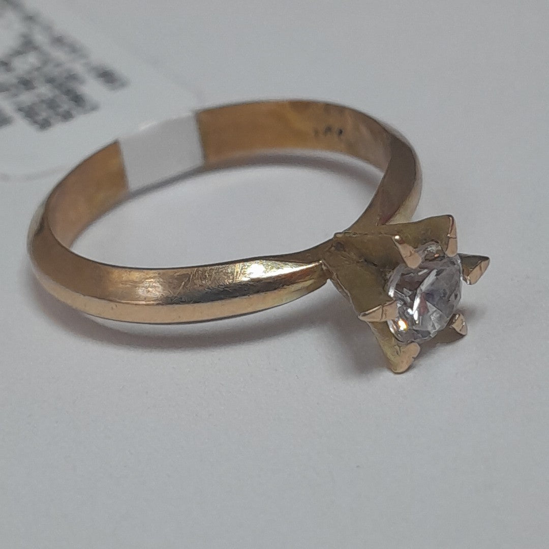 SOLITARIO ORO 14 K 3.5 GRMS (SEMINUEVO)