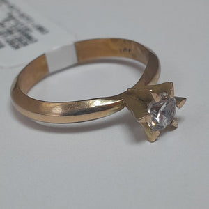 SOLITARIO ORO 14 K 3.5 GRMS (SEMINUEVO)