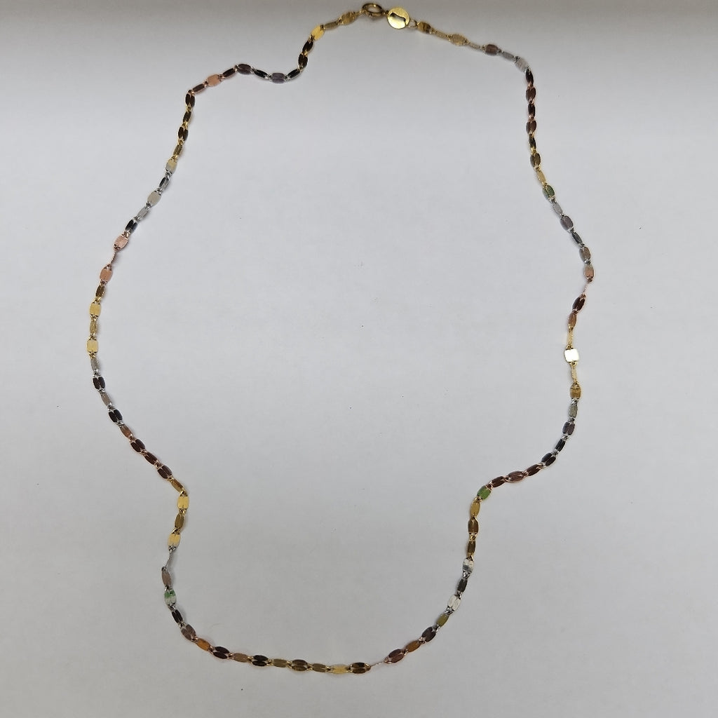 CADENA ORO COMBINADO 10 K 1,40 GRMS (SEMINUEVO)