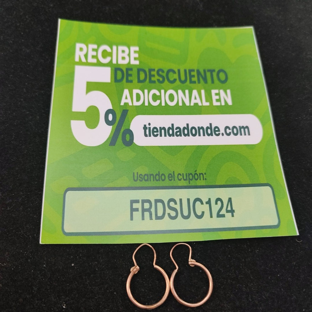 ARRACADAS PAR ORO 8 K 1 GRMS (SEMINUEVO)