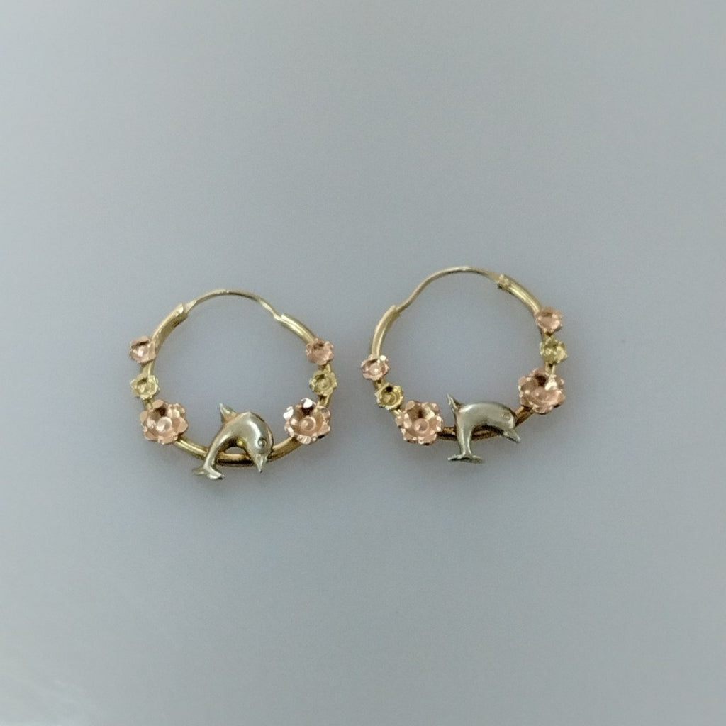 ARRACADAS PAR ORO 14 K 1,30 GRMS (SEMINUEVO)