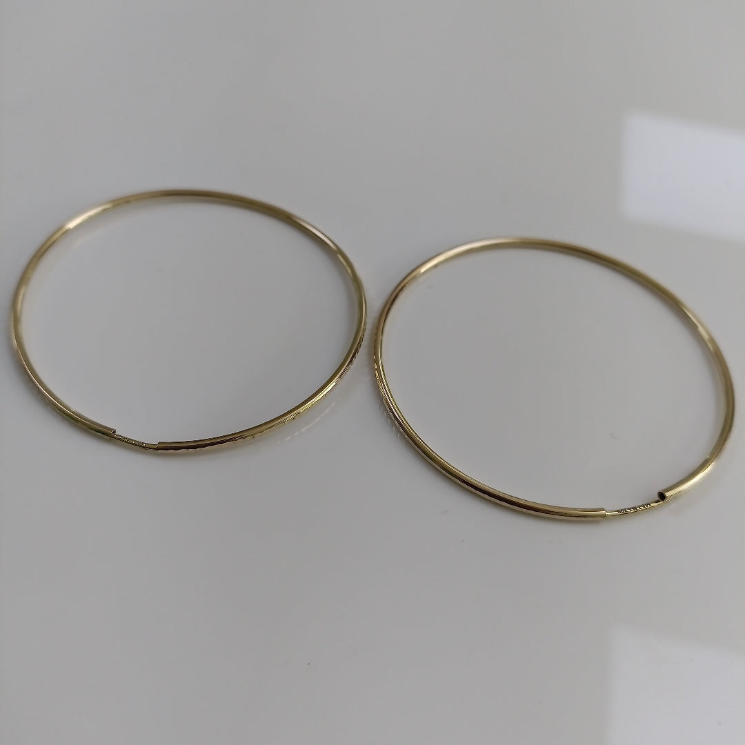 ARETES PAR ORO 14 K 3.5 GRMS (SEMINUEVO)