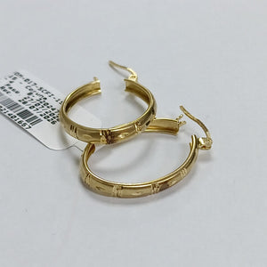 ARRACADAS PAR ORO 14 K 2.6 GRMS (SEMINUEVO)