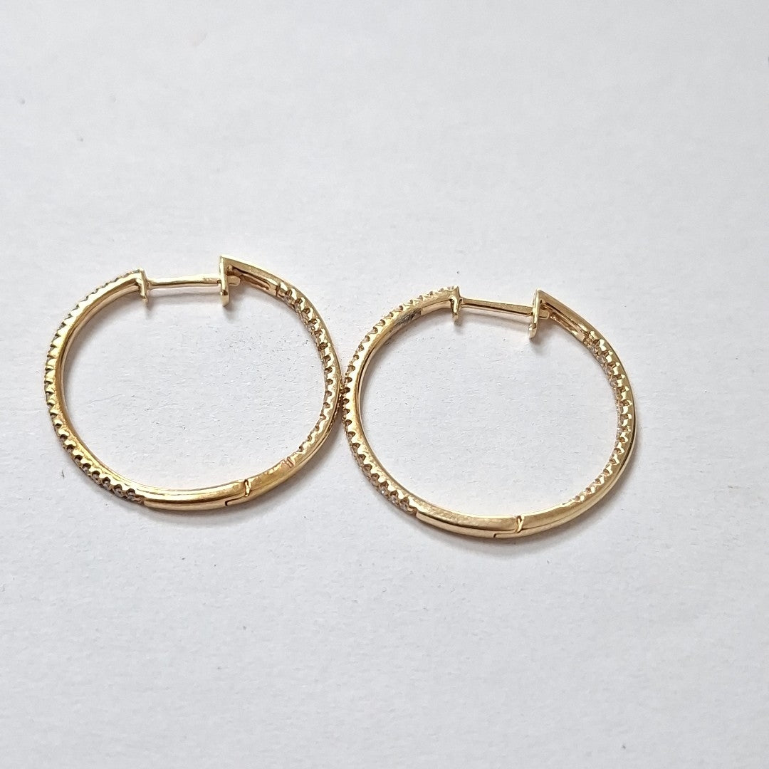 ARETES PAR ORO 14 K 2,50 GRMS (SEMINUEVO)