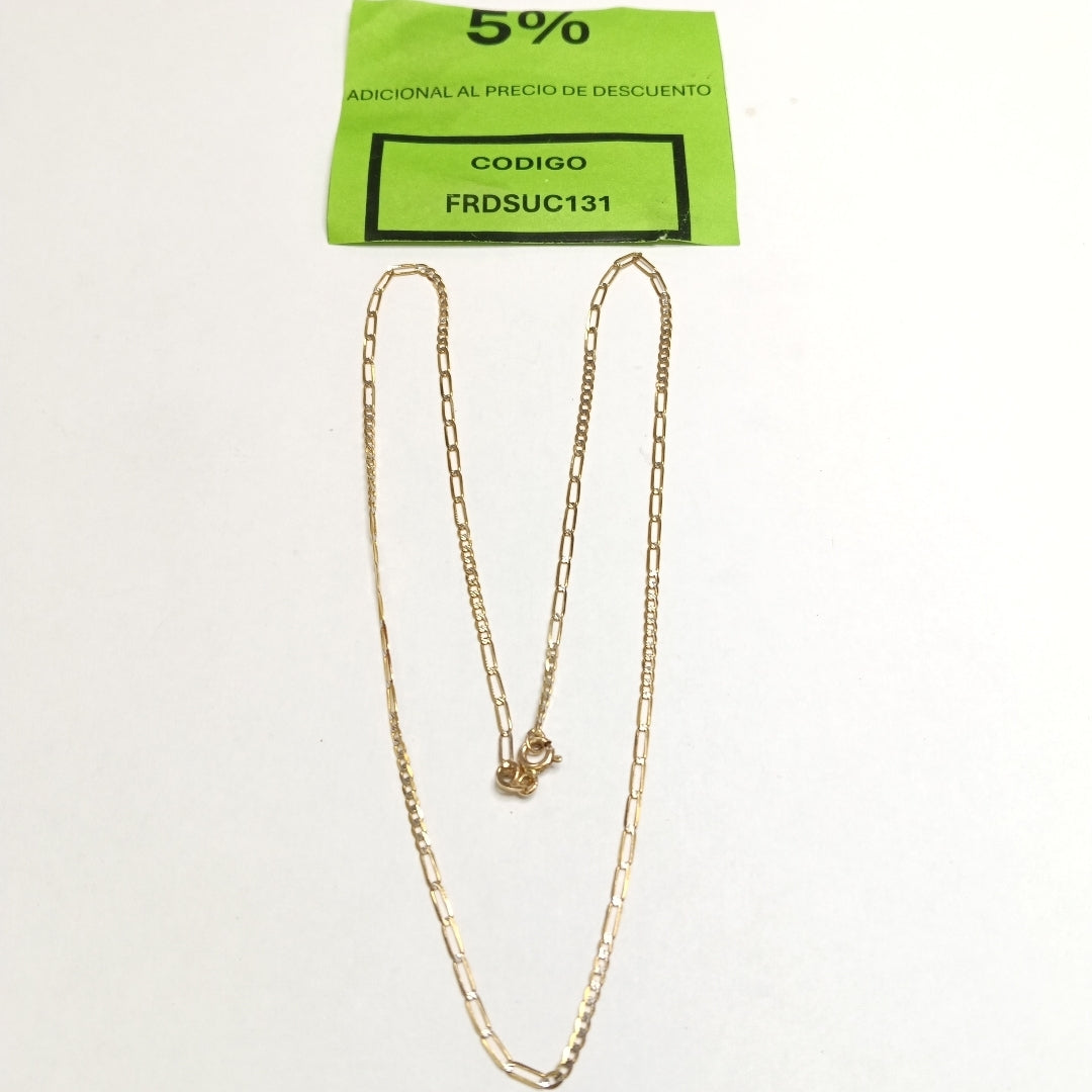 CADENA ORO,RODIADO 14 K 2,30 GRMS (SEMINUEVO)