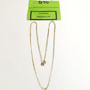 CADENA ORO,RODIADO 14 K 2,30 GRMS (SEMINUEVO)