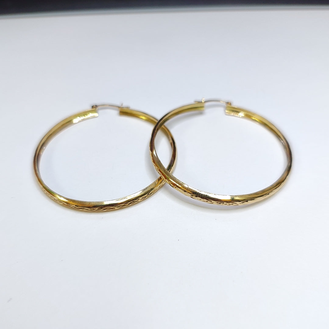 ARRACADAS PAR ORO 14 K 7.8 GRMS (SEMINUEVO)