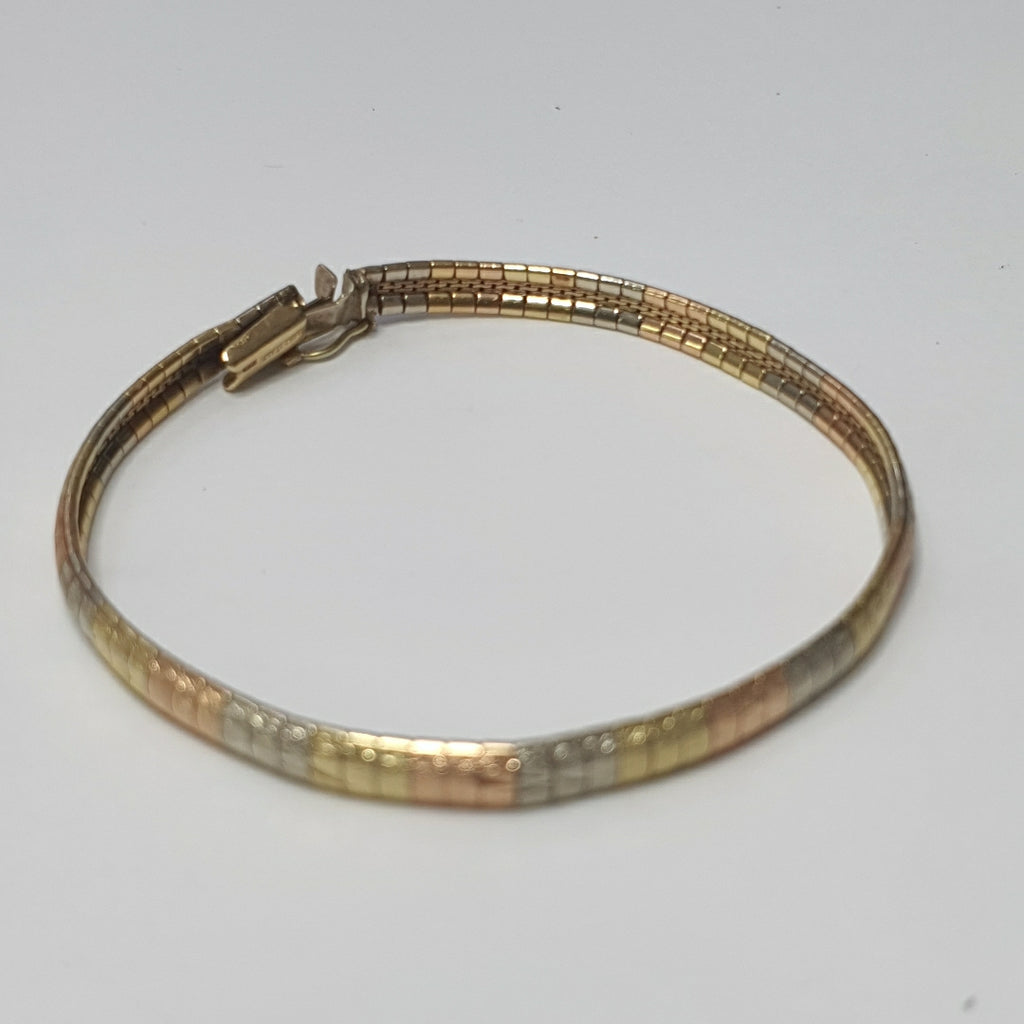 PULSERA ORO COMBINADO 14 K 10,90 GRMS (SEMINUEVO)