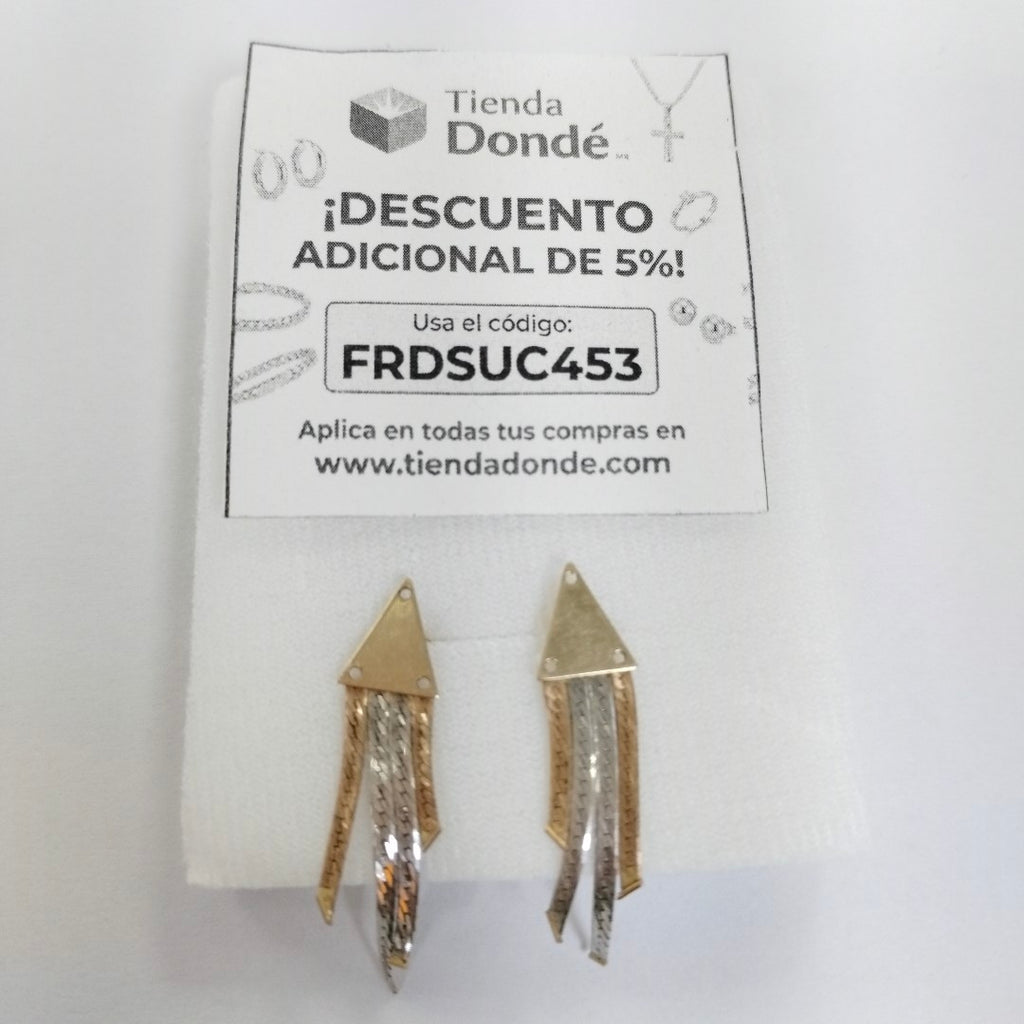 BROQUELES PAR ORO 14 K 2,20 GRMS (SEMINUEVO)