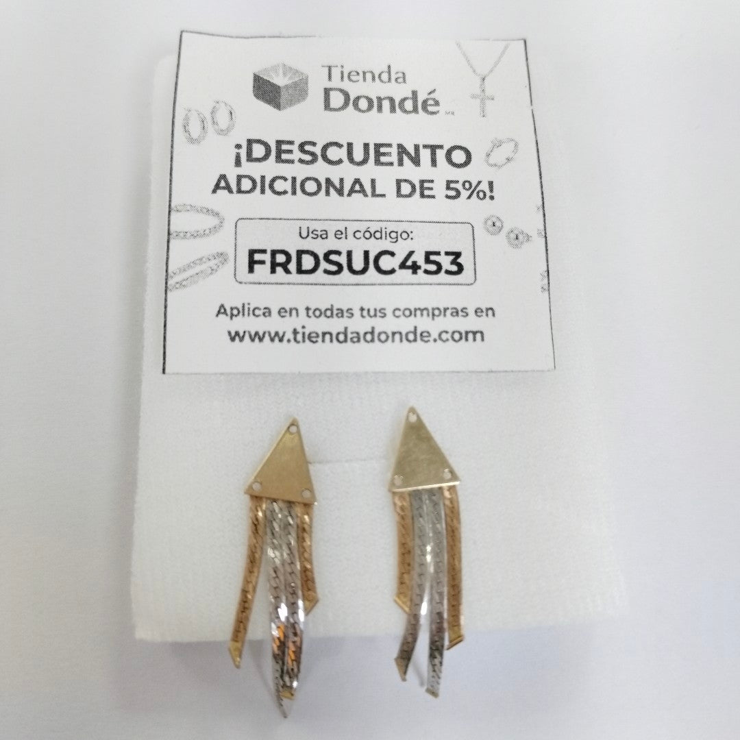 BROQUELES PAR ORO 14 K 2,20 GRMS (SEMINUEVO)